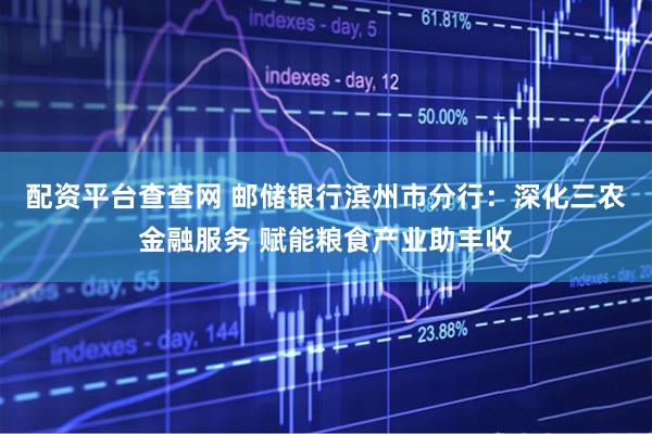 配资平台查查网 邮储银行滨州市分行：深化三农金融服务 赋能粮食产业助丰收